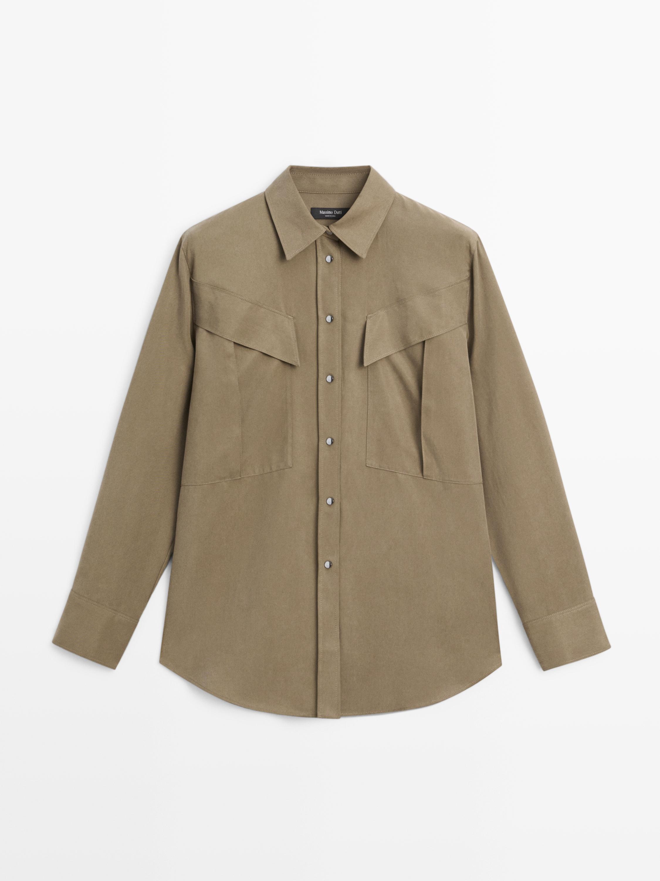 Long shirt with pocket details